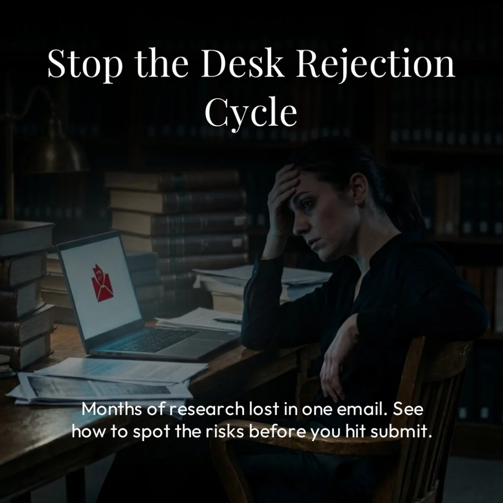 Stress of academic rejection contrasted with clearer pre-submission preparation.